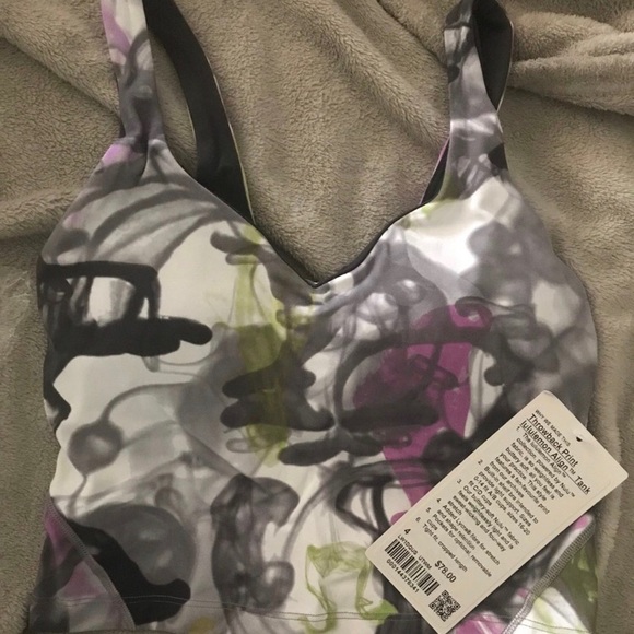 NWT! Lululemon Throwback Print Align Tank Top Sz 4 - Picture 3 of 5